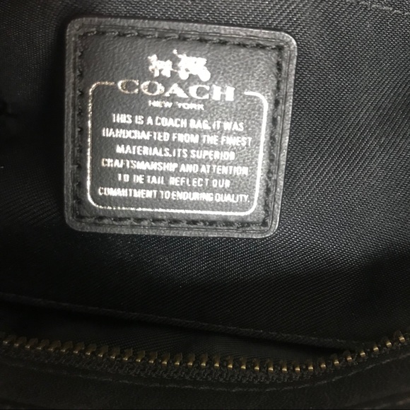 Coach Black Leather Small Crossbody Clutch Purse - Picture 3 of 5